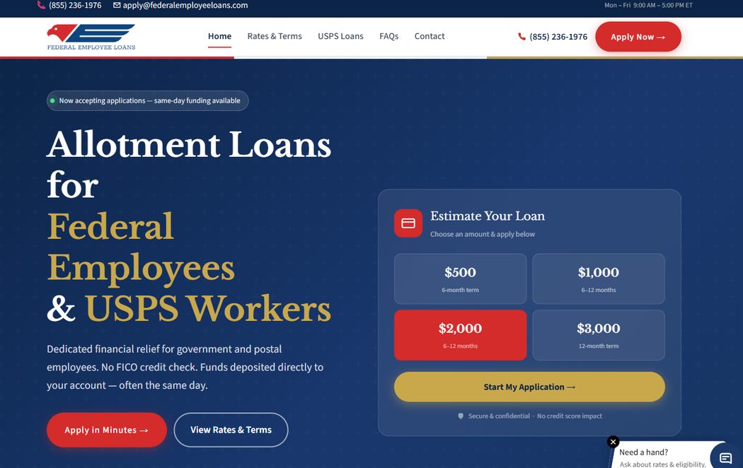 Federal Employee Loans – federalemployeeloans.com