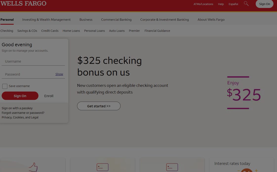 Wells Fargo – wellsfargo.com